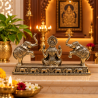 Premium Gaja Lakshmi – Ashtadhatu Idol with Elephants