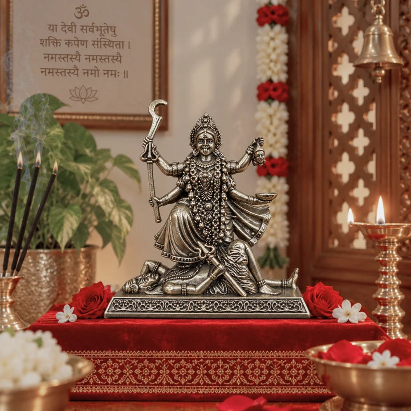 Premium Ashtadhatu Maa Kali Idol – Antique Finish