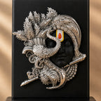 Krishna Shringar Swaroop – 999 Silver-Plated Face Idol