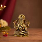 Premium Brass Dagdusheth Ganesha Idol