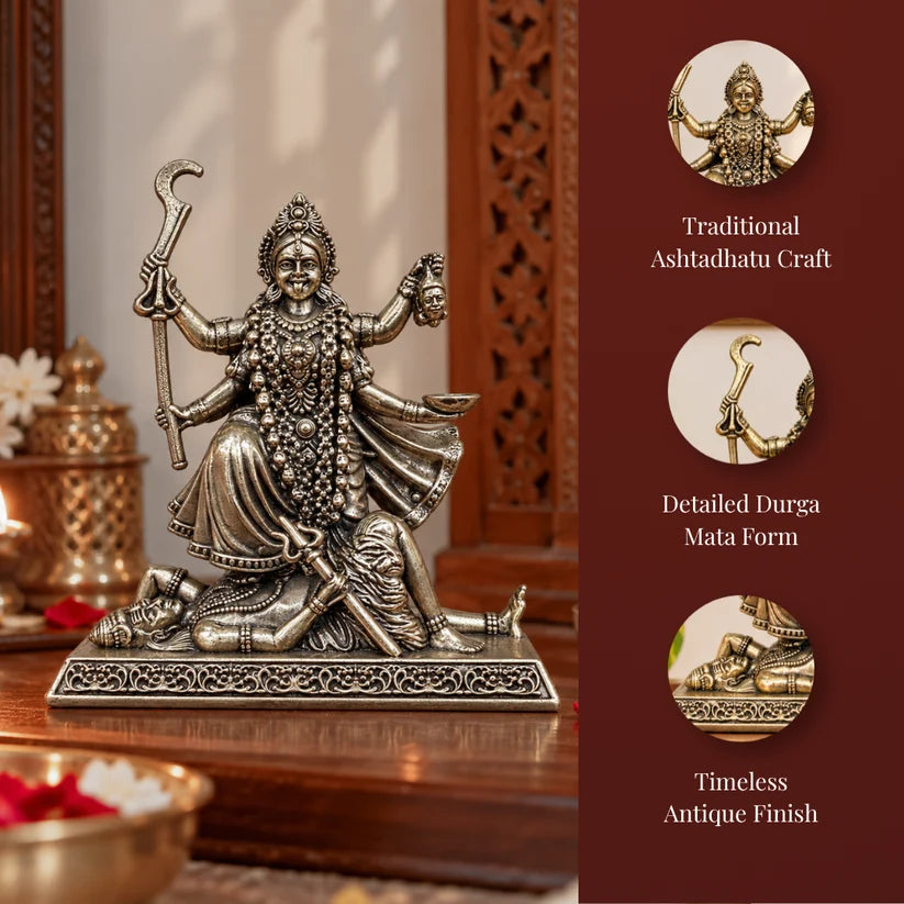 Premium Ashtadhatu Maa Kali Idol – Antique Finish