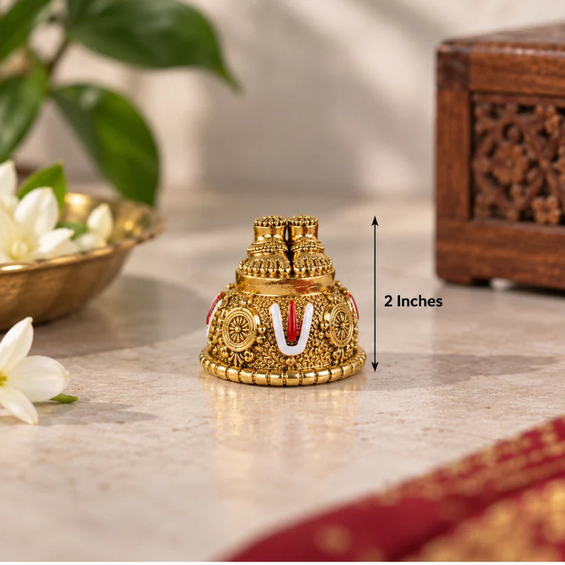 Balaji Charan Paduka - Premium Gold & Sliver Plated