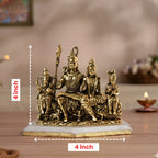 Premium Brass Shiva Parivar Idol – Sacred Family Form