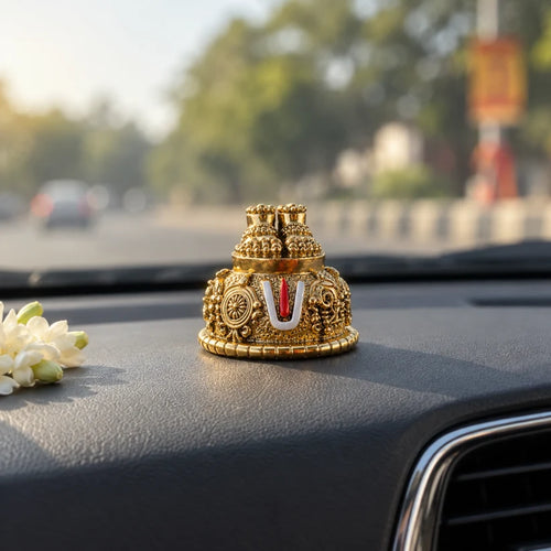 Balaji Charan Paduka - Premium Gold & Sliver Plated