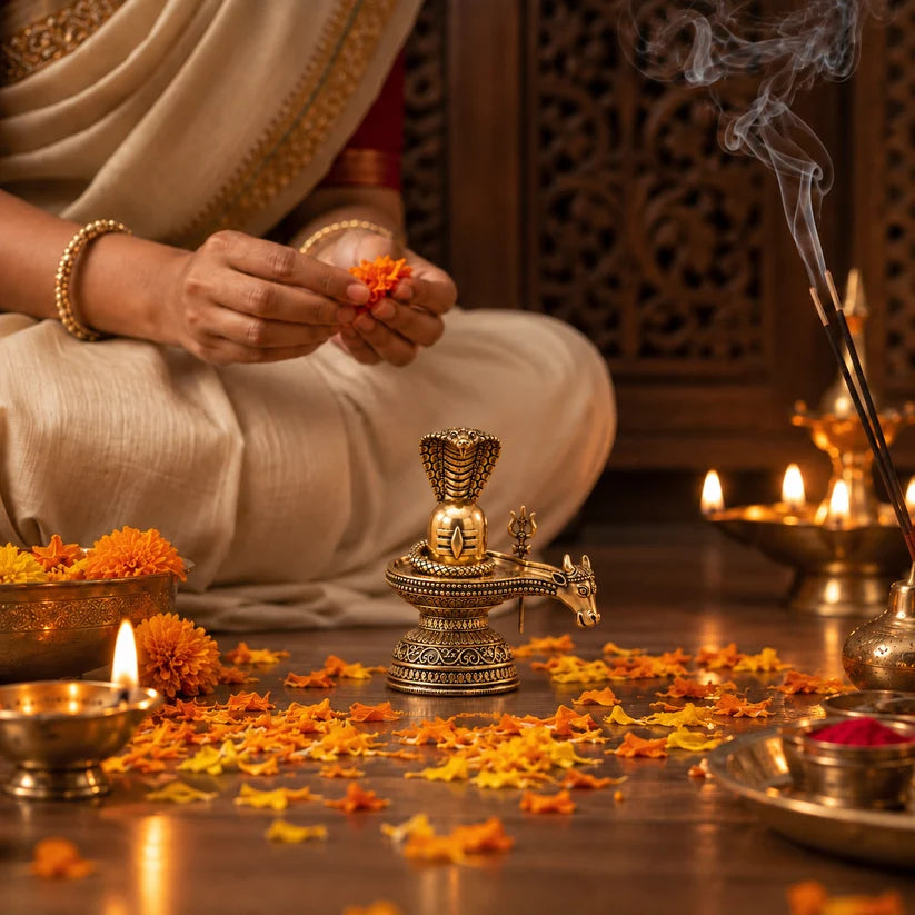 Premium Mahadev Shivling with Nandi – Sacred Heritage Edition