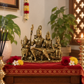 Premium Brass Shiva Parivar Idol – Sacred Family Form