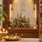 Premium Brass Shiva Parivar Idol – Sacred Family Form