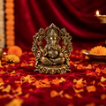 Premium Brass Ganesh Idol –Prabhavali Form