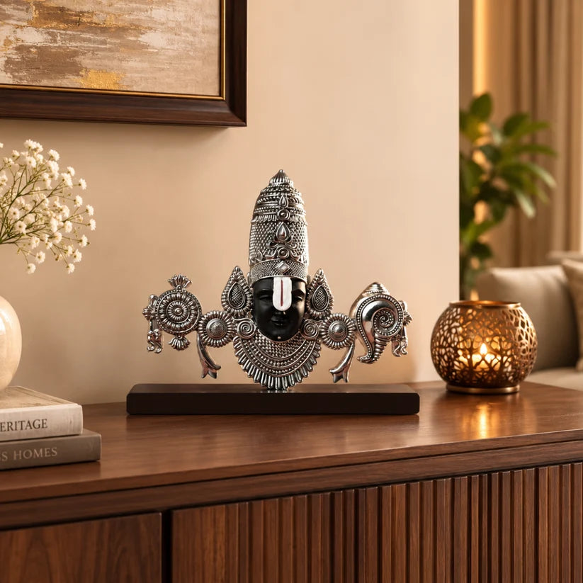 Balaji – Sacred Presence Bust Premium Silver-Plated