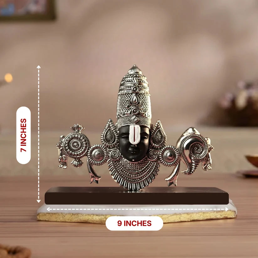 Balaji – Sacred Presence Bust Premium Silver-Plated