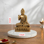 Premium Brass Buddha Idol – Blessing Mudra