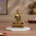 Premium Brass Buddha Idol – Blessing Mudra