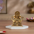 Premium Brass Dagdusheth Ganesha Idol
