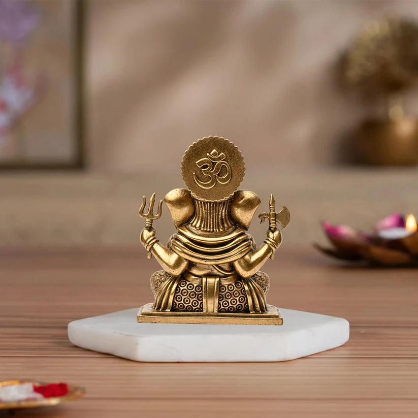 Premium Brass Dagdusheth Ganesha Idol