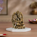 Premium Brass Ganesh Idol –Prabhavali Form
