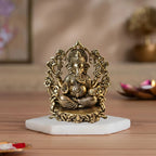 Premium Brass Ganesh Idol –Prabhavali Form