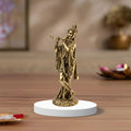 Premium Brass Krishna Idol – Flute Form