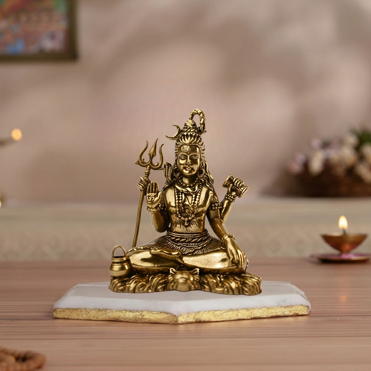 Premium Brass Shiva Idol – Meditative Form