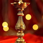 Premium Brass Peacock Diya Stand